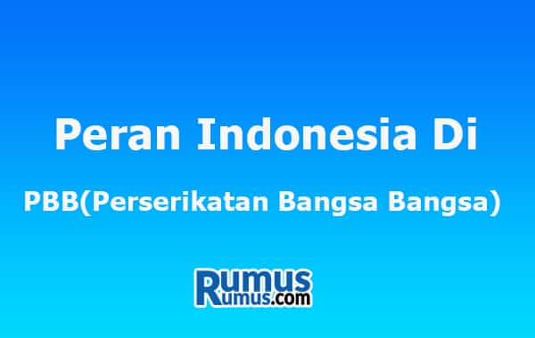 Peran Indonesia di PBB (PBB)