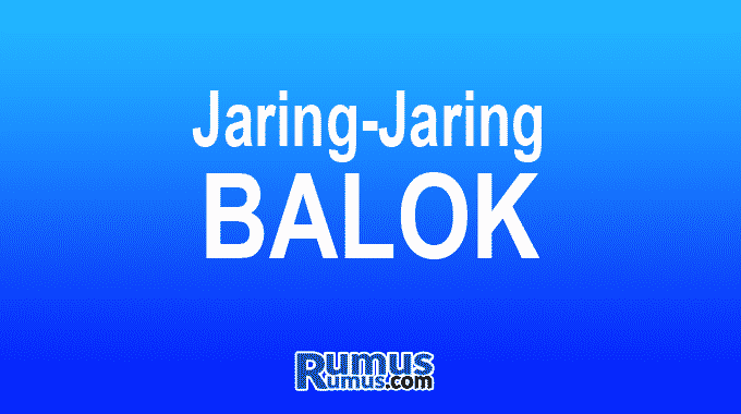 Gambar Jaring Balok Beserta Variasinya dan Cara Pembuatannya
