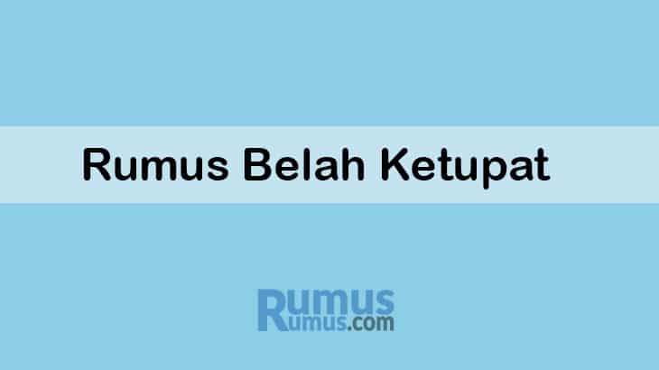 Formula paling lengkap untuk area dan perimeter belah ketupat