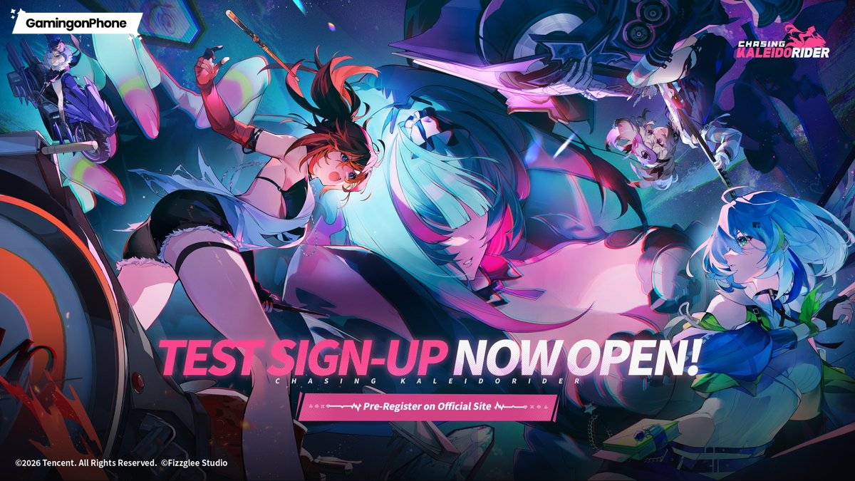 Chasing Kaleidorider dari Tencent Games akan segera memulai KALEIDO TEST, dengan rekrutmen kini tersedia untuk Seluler dan PC